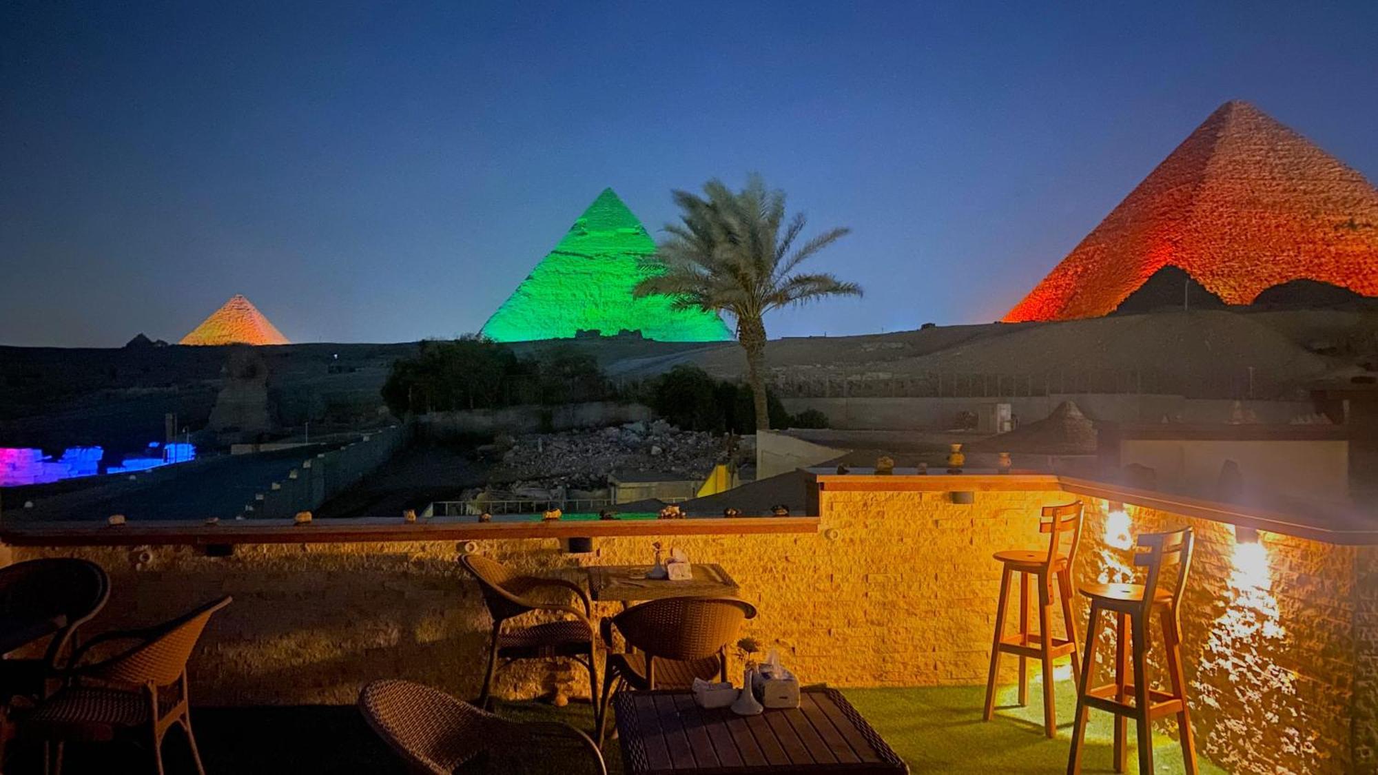Seven Pyramids Inn Kafret el-Gabal Exteriör bild