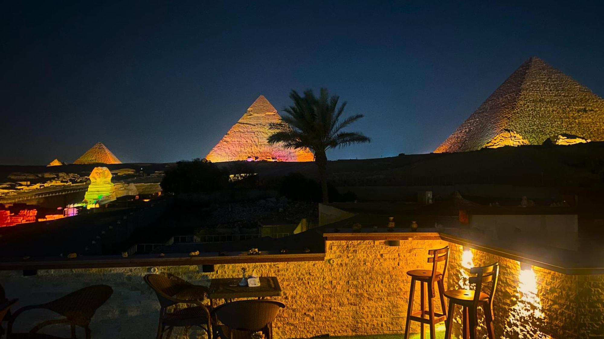 Seven Pyramids Inn Kafret el-Gabal Exteriör bild
