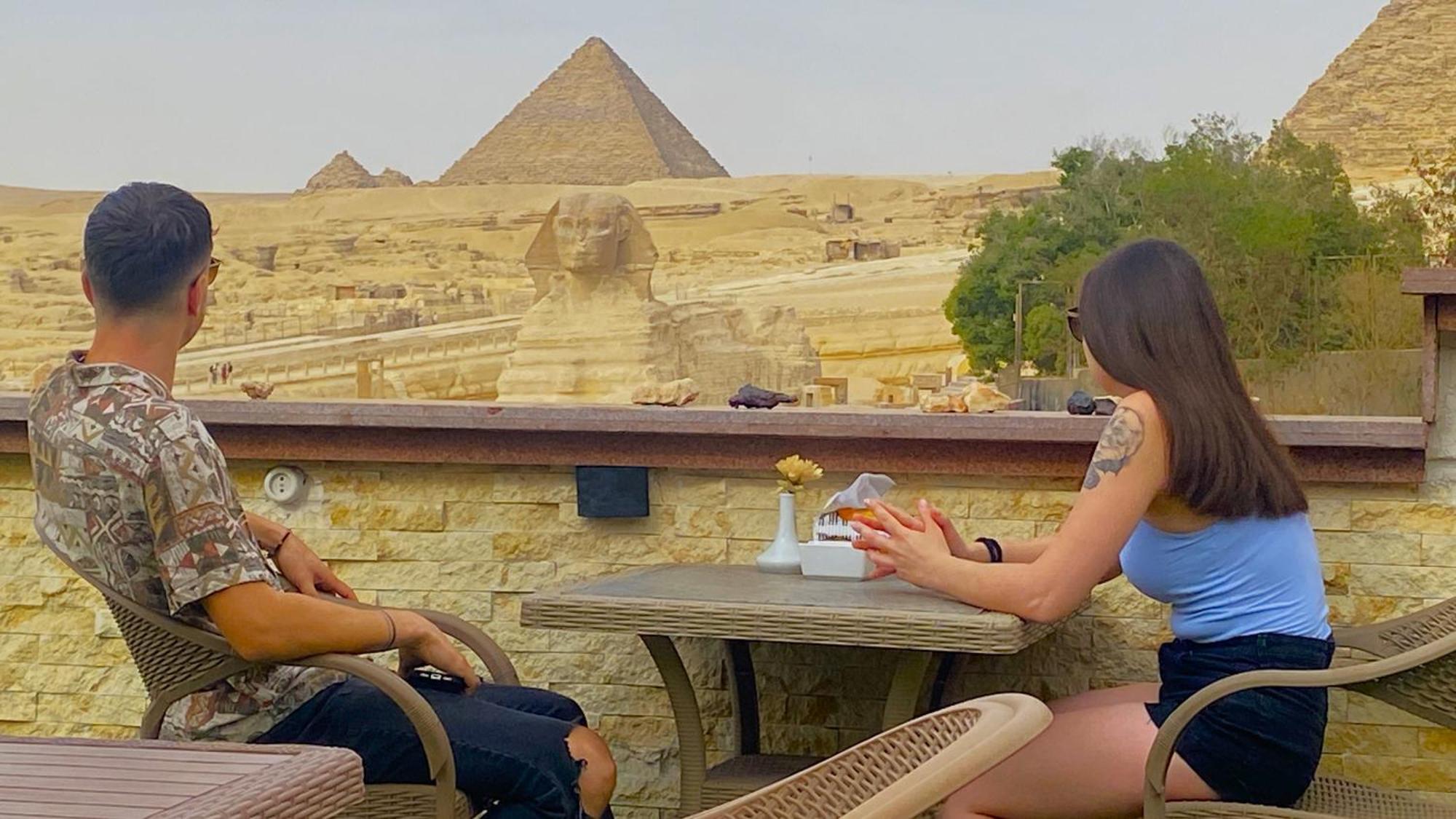Seven Pyramids Inn Kafret el-Gabal Exteriör bild