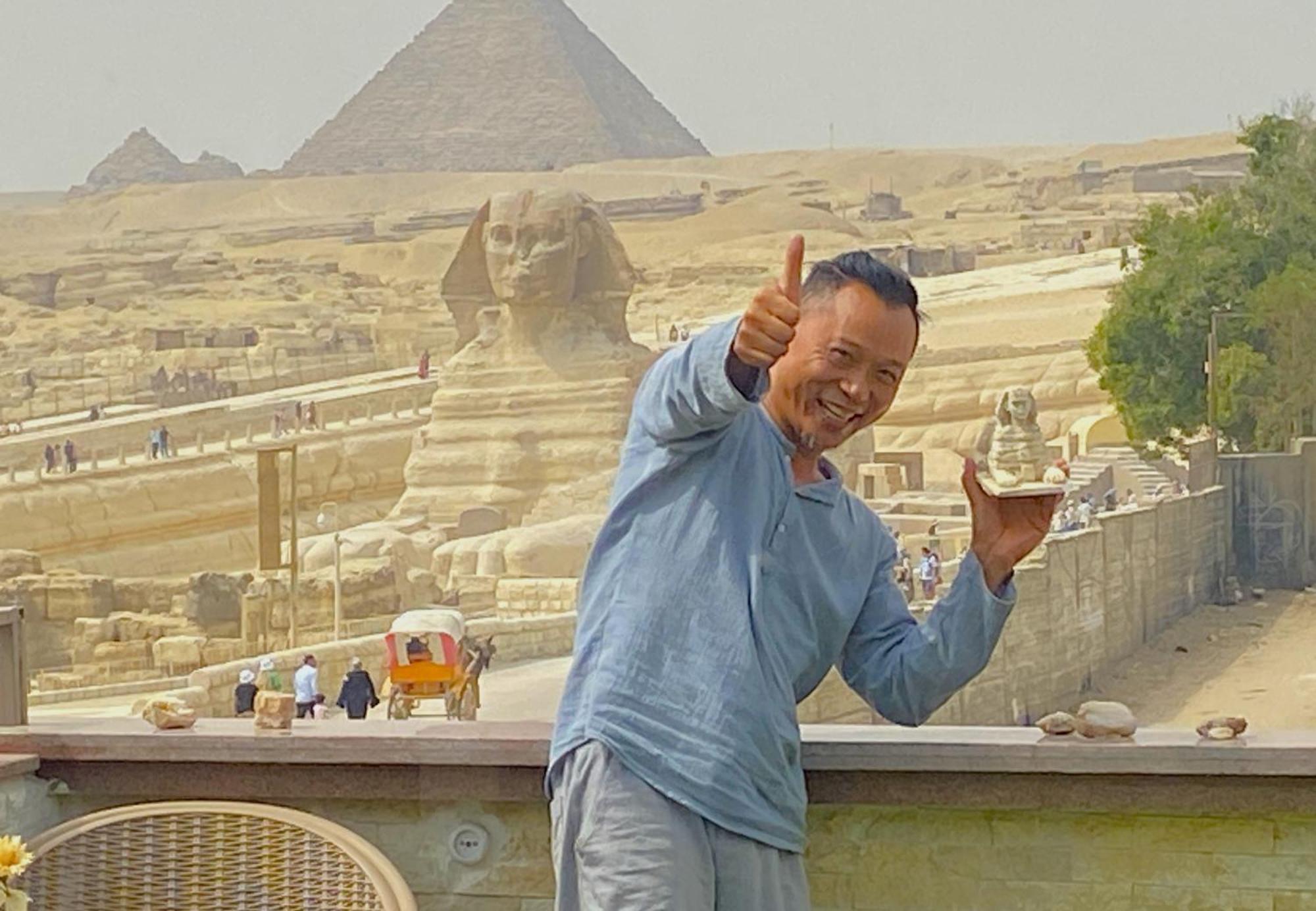 Seven Pyramids Inn Kafret el-Gabal Exteriör bild