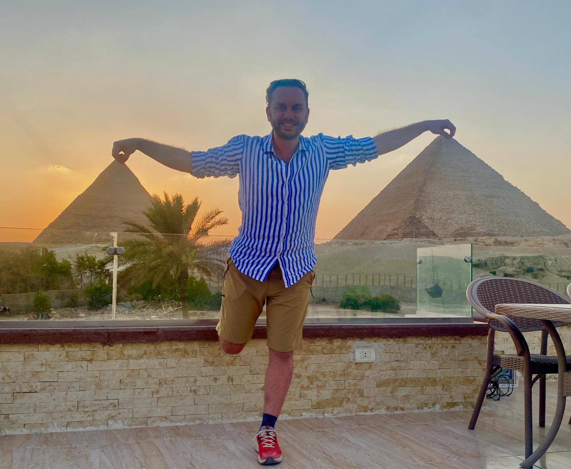 Seven Pyramids Inn Kafret el-Gabal Exteriör bild